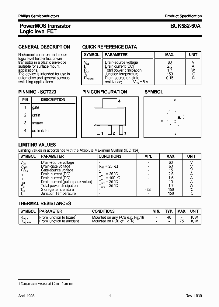 BUK582-60A_173906.PDF Datasheet