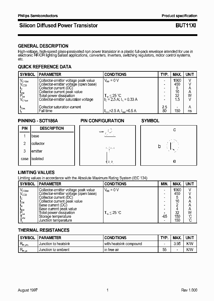 BUT11XI_58940.PDF Datasheet