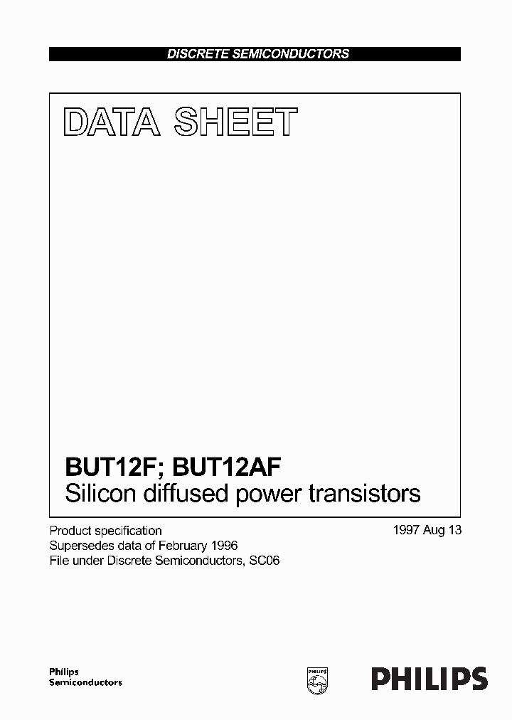 BUT12F_196257.PDF Datasheet Download --- IC-ON-LINE