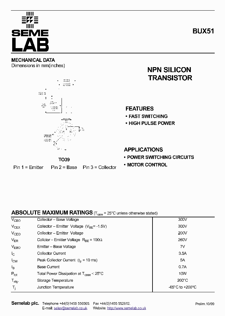 BUX51_194004.PDF Datasheet