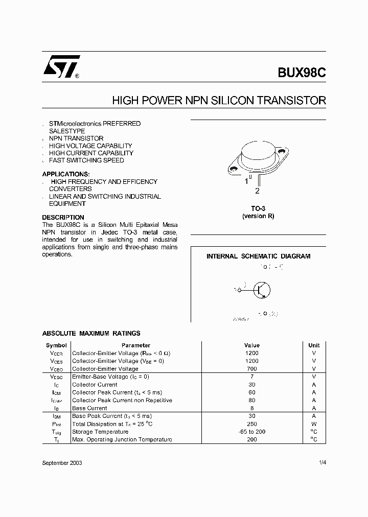 BUX98C_185449.PDF Datasheet