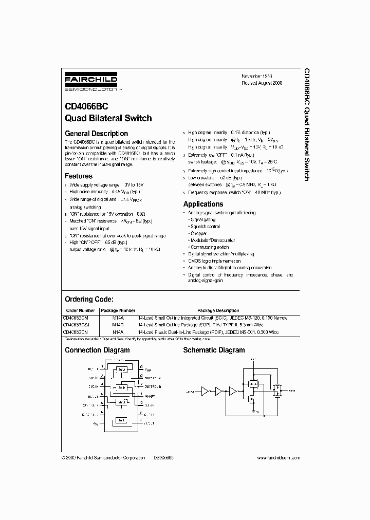 CD4066BC_95066.PDF Datasheet Download --- IC-ON-LINE