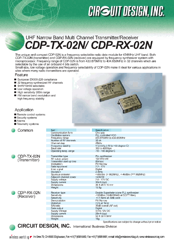 Cdp tx02 63008 pdf datasheet download ic on line