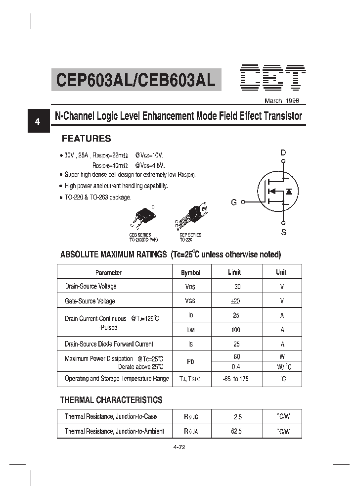 CEP603AL_107805.PDF Datasheet
