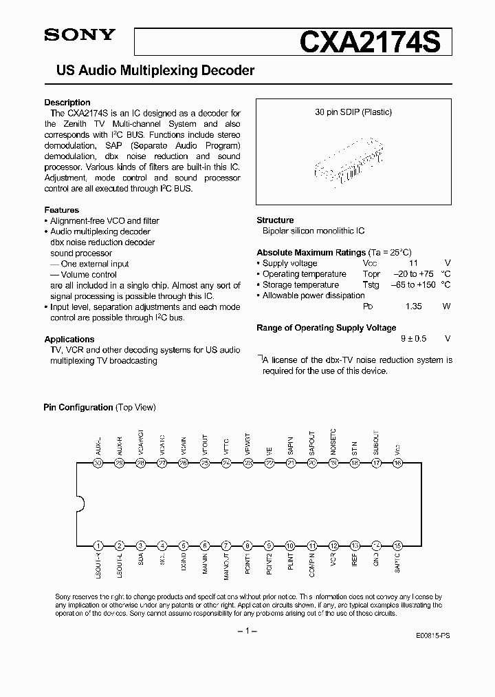 CXA2174_172429.PDF Datasheet