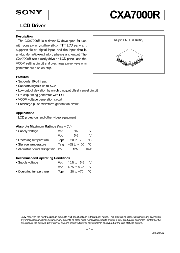 CXA7000R_155218.PDF Datasheet