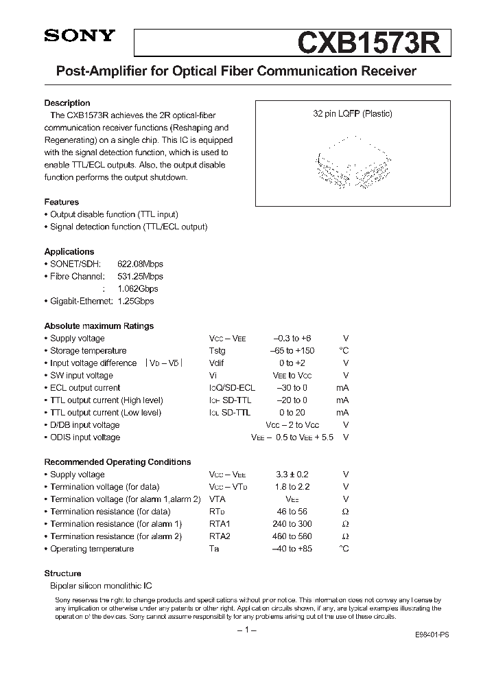 CXB1573R_40393.PDF Datasheet