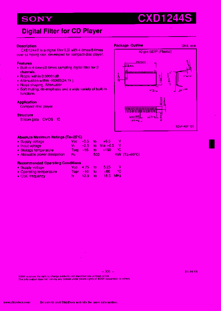 CXD1244S_173631.PDF Datasheet