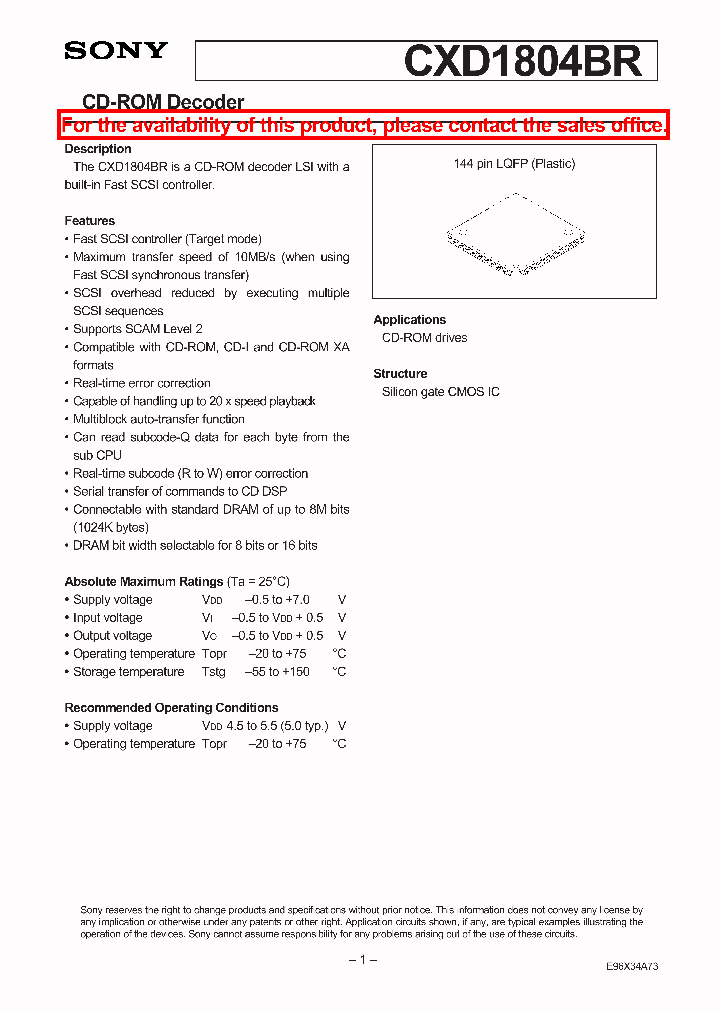 CXD1804BR_45402.PDF Datasheet