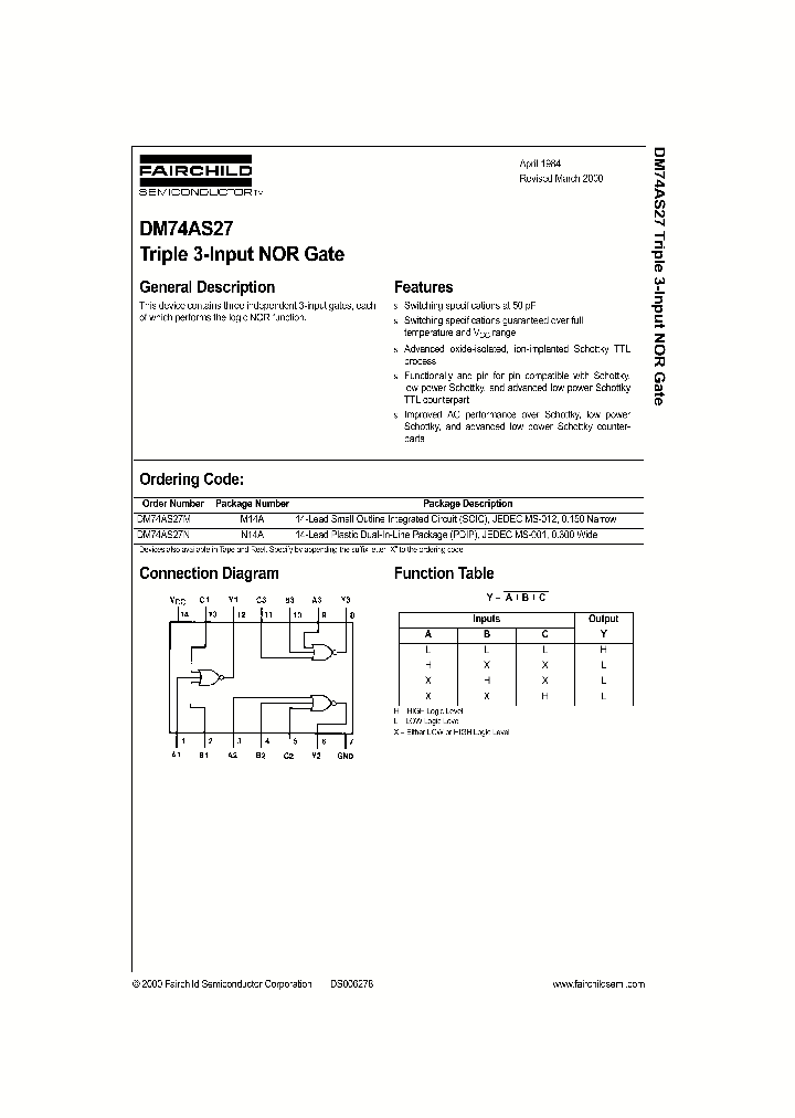 DM74AS27_86808.PDF Datasheet