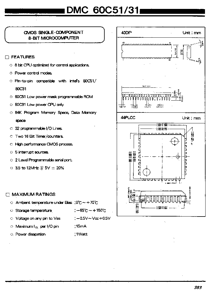 DMC60C31_137306.PDF Datasheet