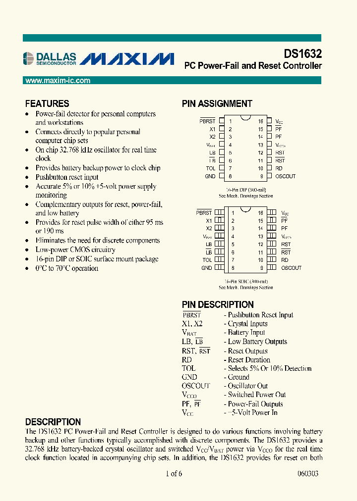 DS1632_137562.PDF Datasheet