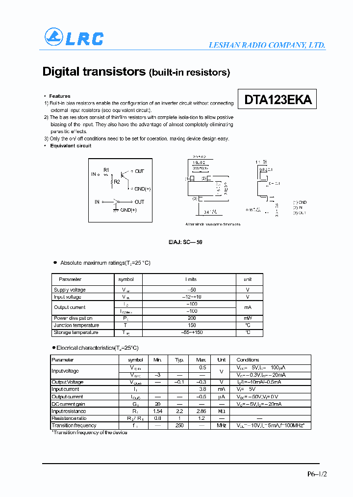 DTA123EKA_72825.PDF Datasheet