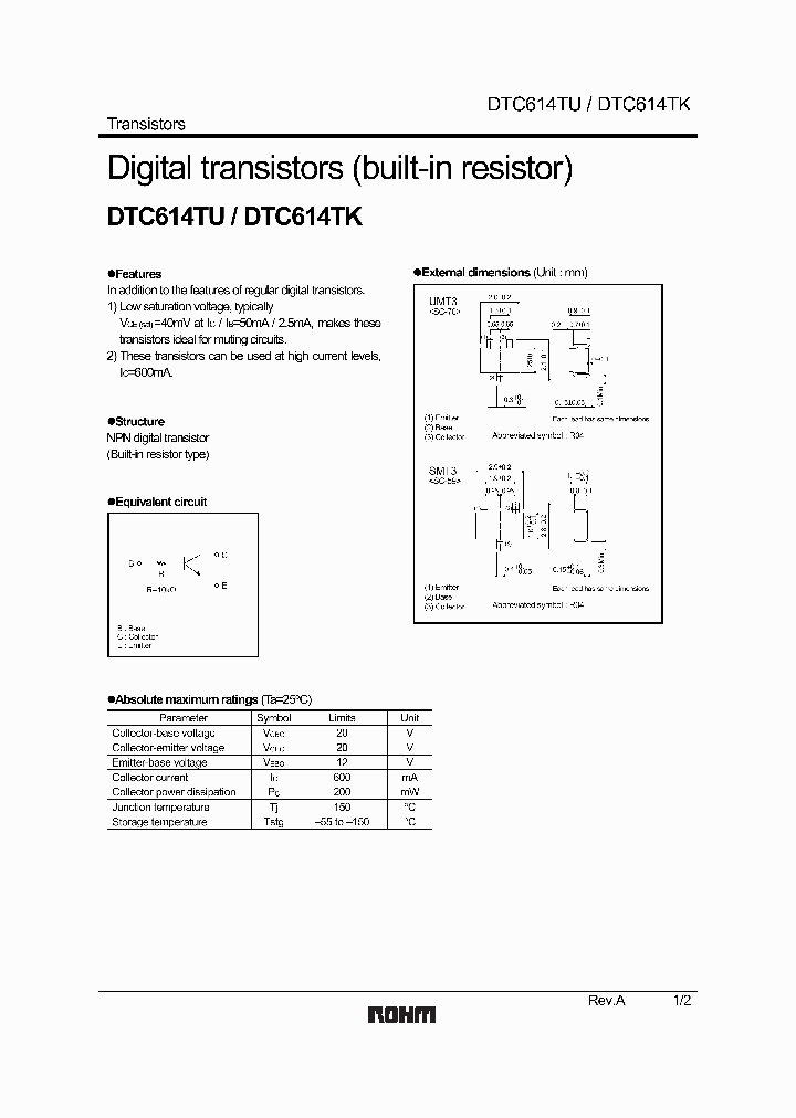 DTC614T_71066.PDF Datasheet