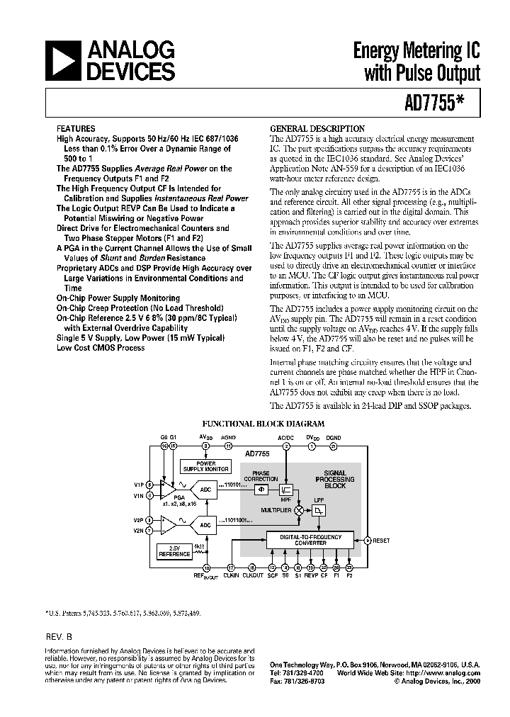 AD7755_111800.PDF Datasheet