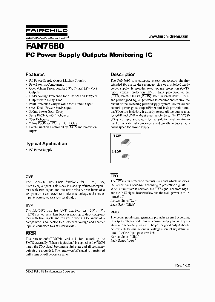 FAN7680_160544.PDF Datasheet