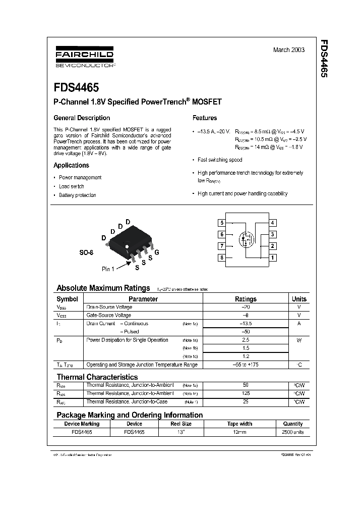 FDS4465_175711.PDF Datasheet