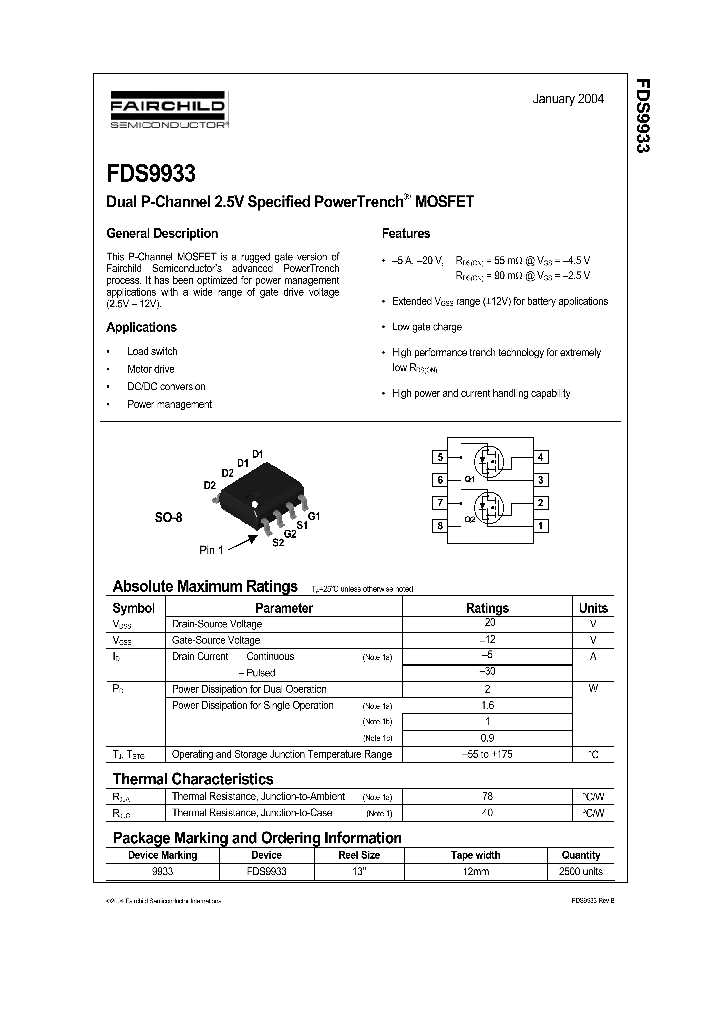 FDS9933_81644.PDF Datasheet