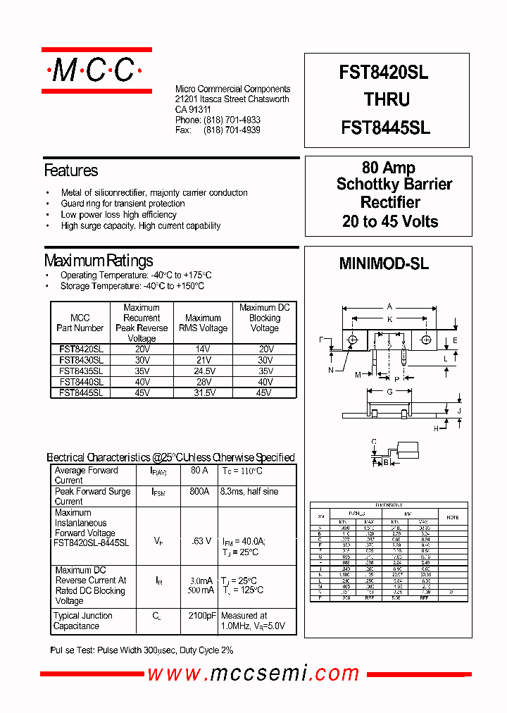 FST8420SL_72370.PDF Datasheet Download --- IC-ON-LINE