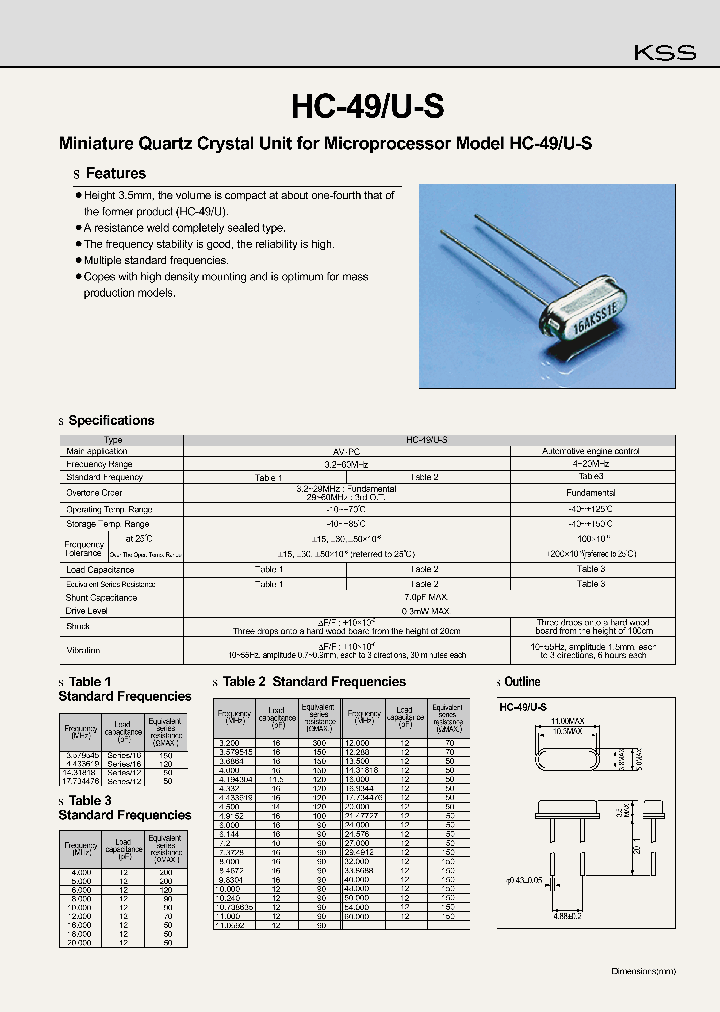HC-49U-S_195505.PDF Datasheet Download --- IC-ON-LINE