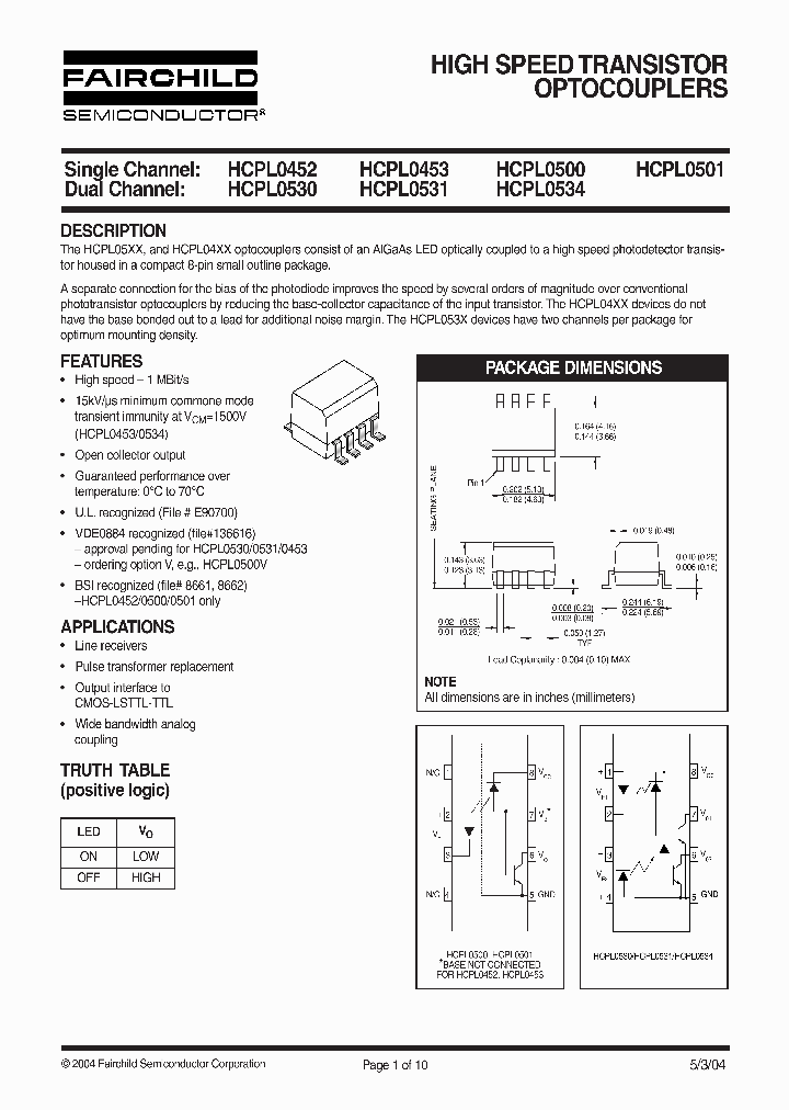 Optocoupler Pdf Datasheet