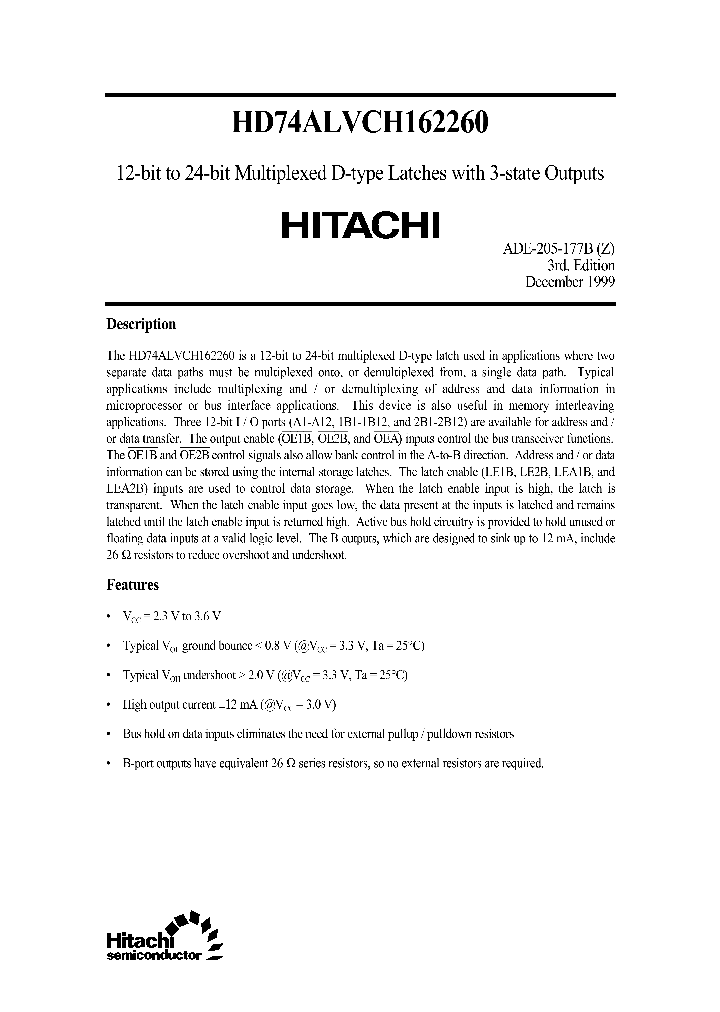 HD74ALVCH162260_25061.PDF Datasheet