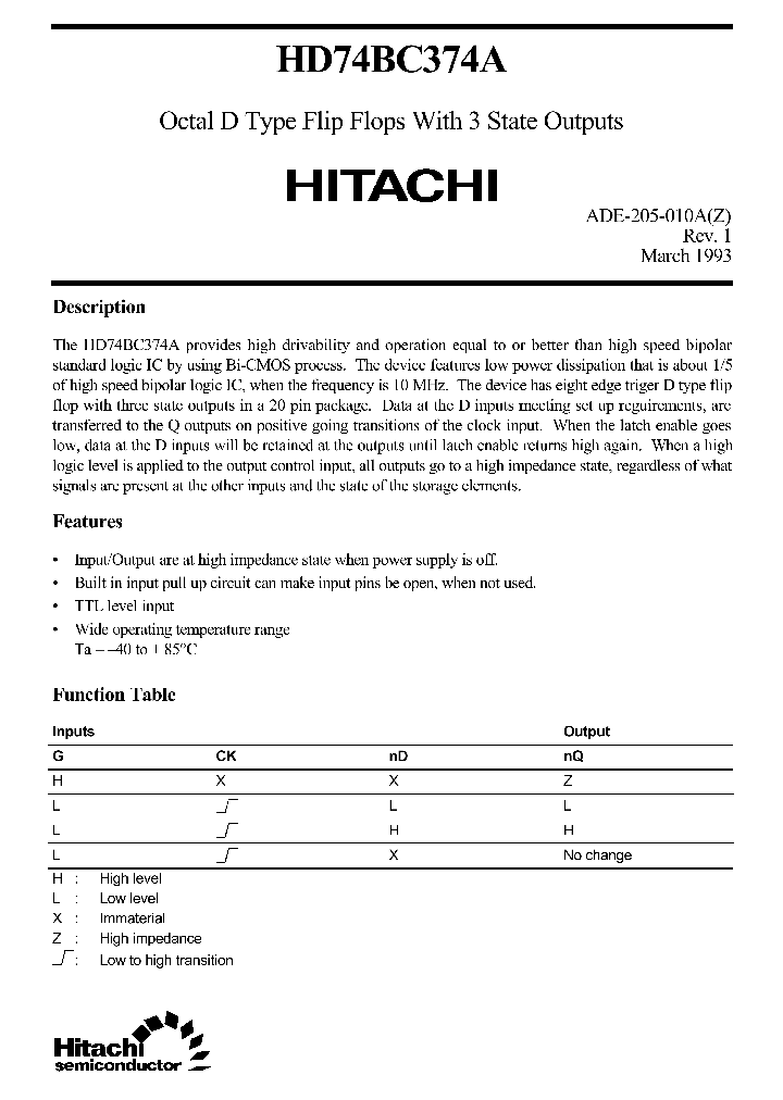 HD74BC374A_145882.PDF Datasheet