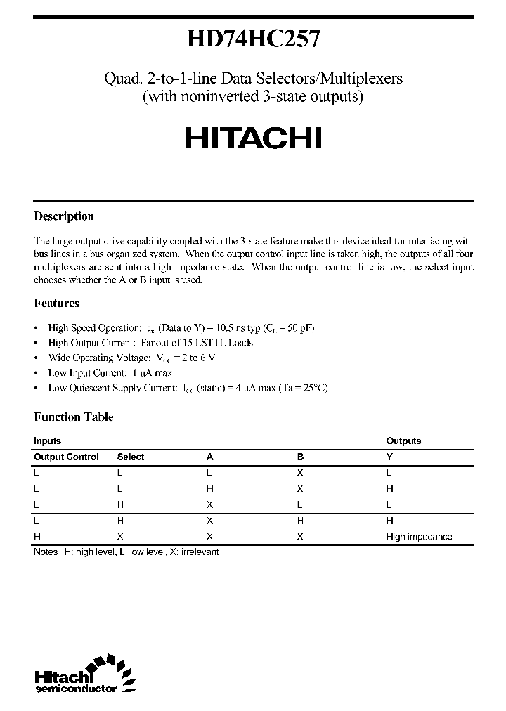 HD74HC257_95606.PDF Datasheet