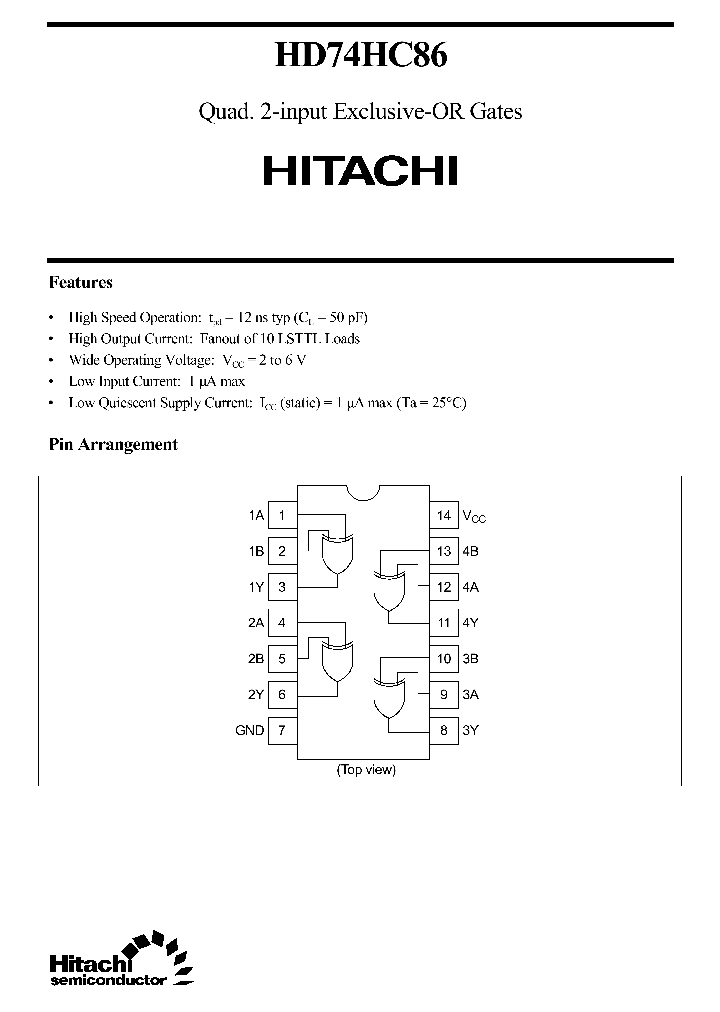 HD74HC86_84148.PDF Datasheet