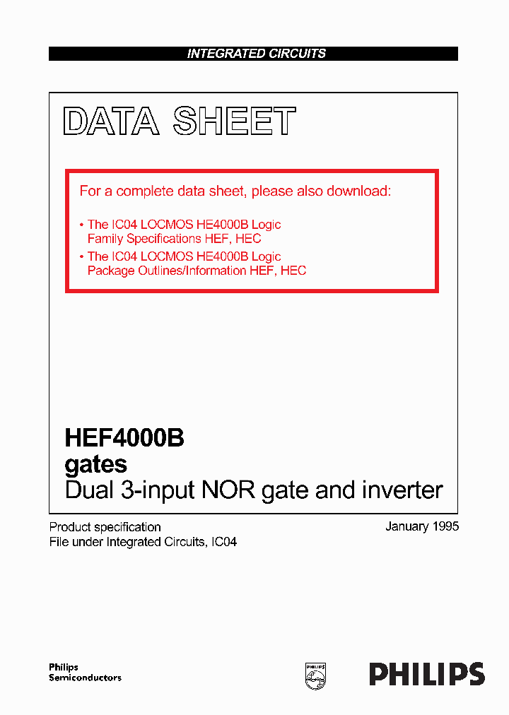 HEF4000B_128149.PDF Datasheet