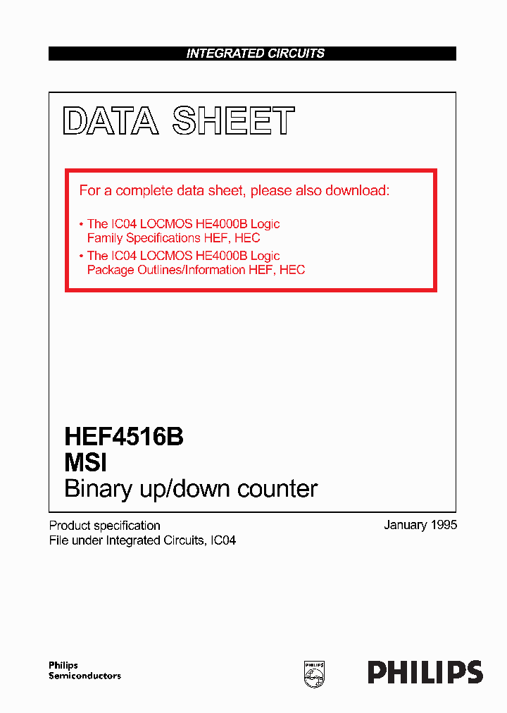 HEF4516B_151334.PDF Datasheet