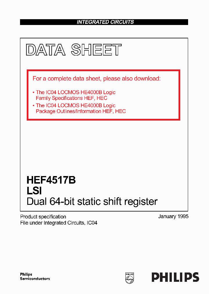 HEF4517_151340.PDF Datasheet