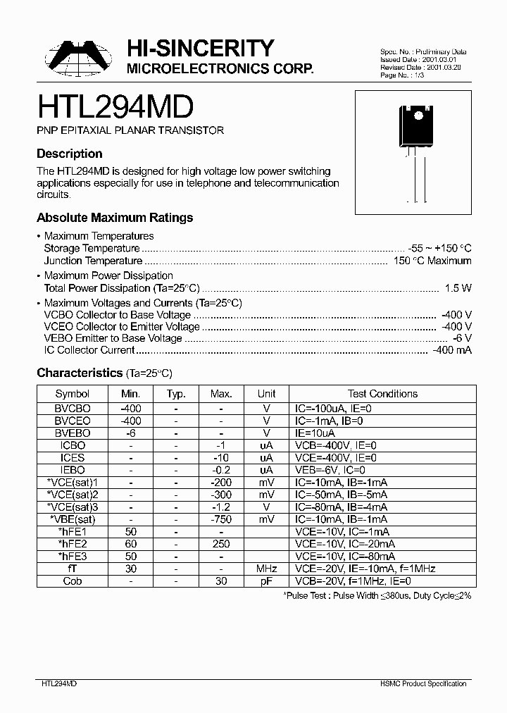 HTL294MD_67283.PDF Datasheet