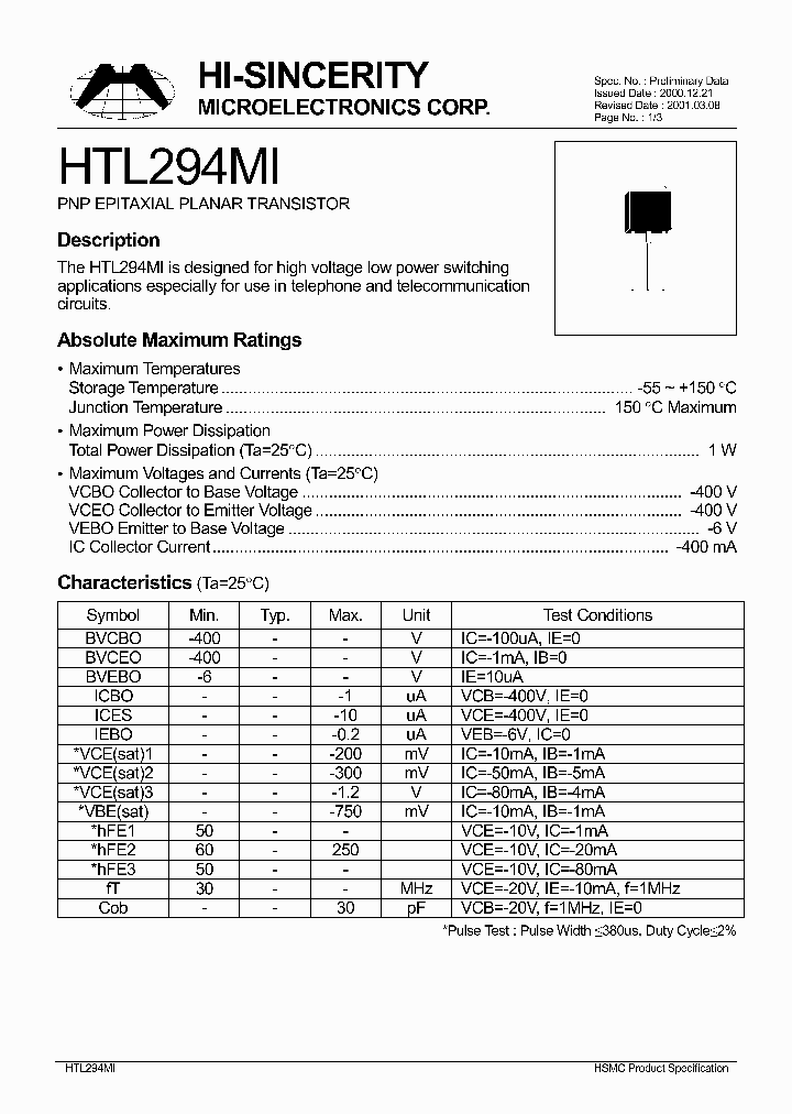 HTL294MI_67284.PDF Datasheet