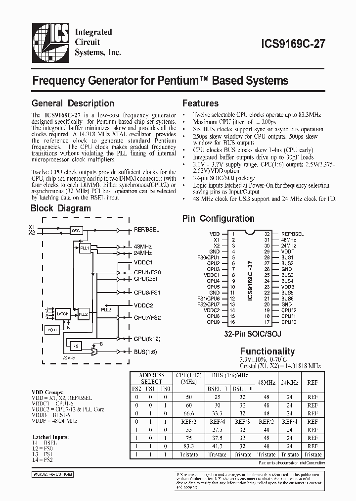 ICS9169C-27_105056.PDF Datasheet