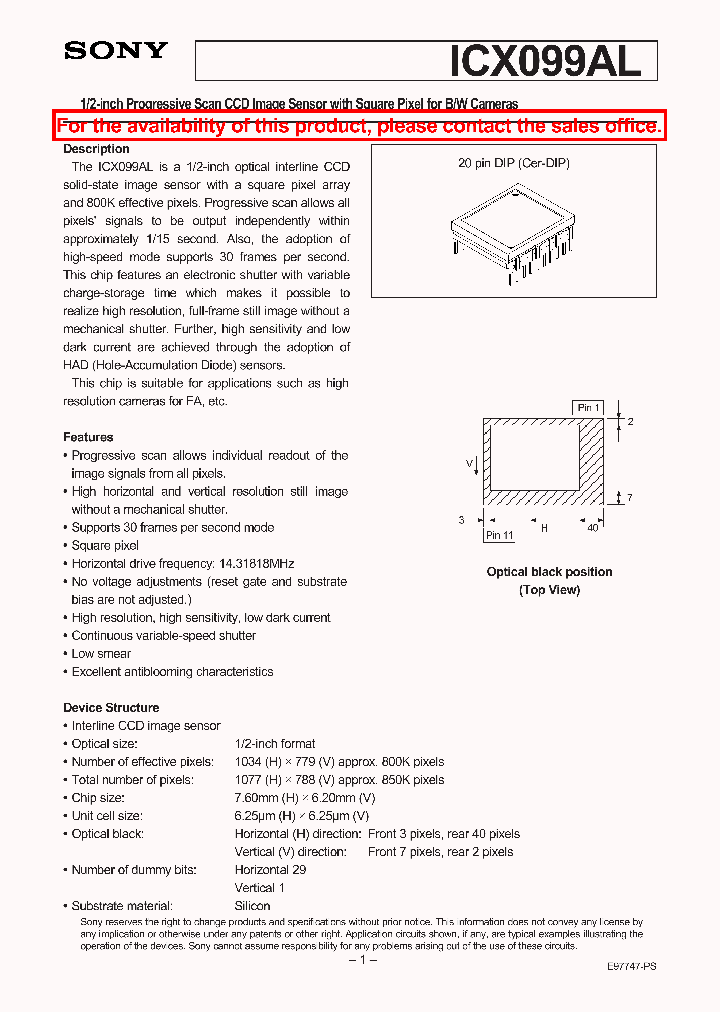 ICX099AL_41169.PDF Datasheet