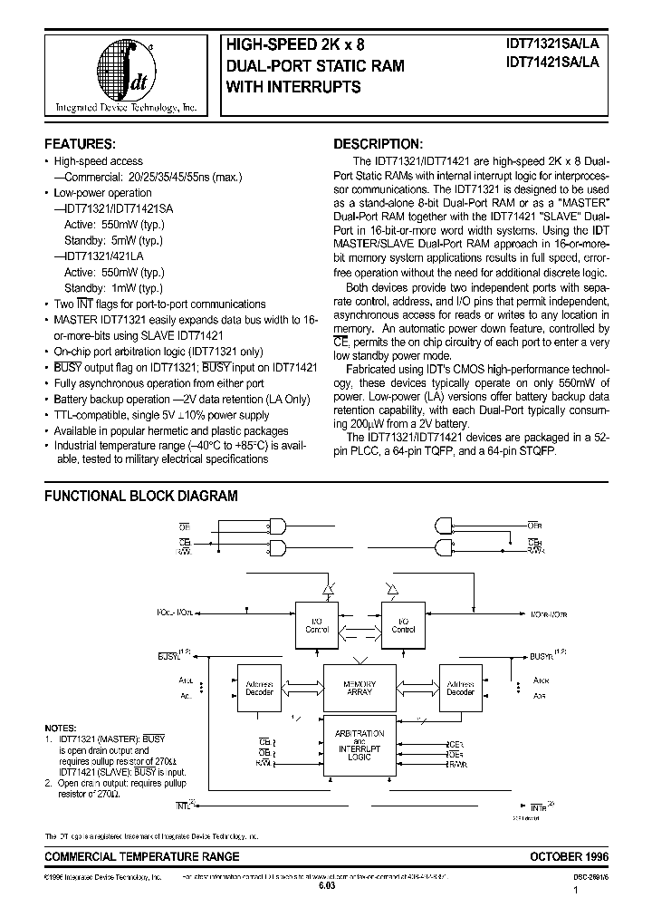 IDT71421LA_83519.PDF Datasheet