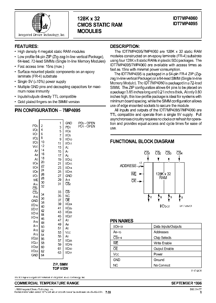 IDT7MP4060_176422.PDF Datasheet