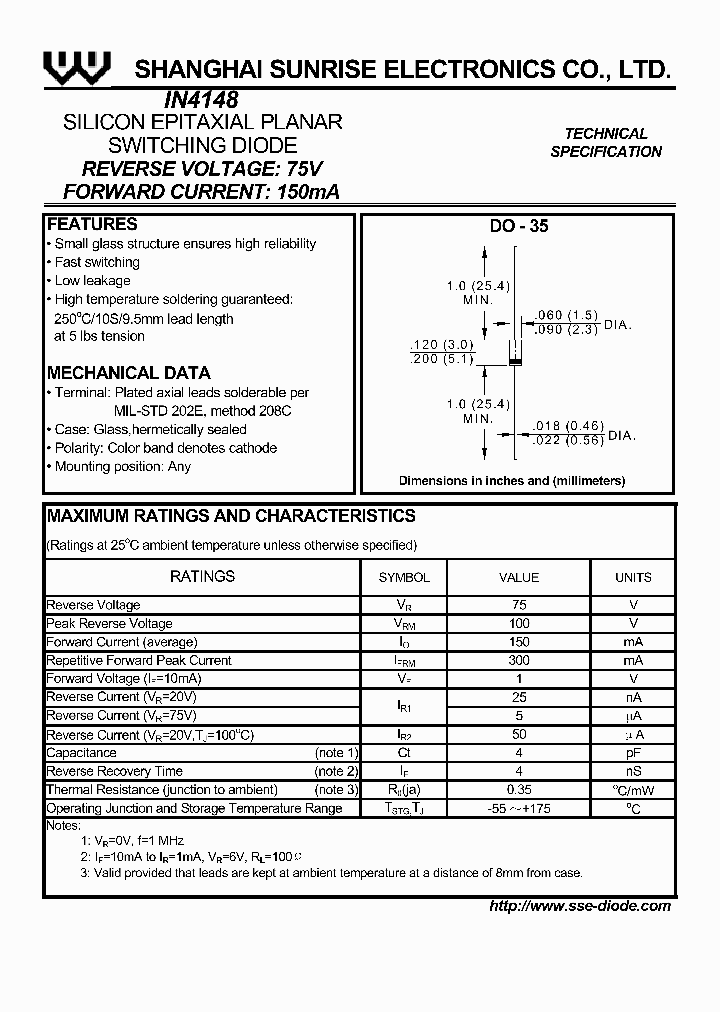 IN4148_160504.PDF Datasheet Download