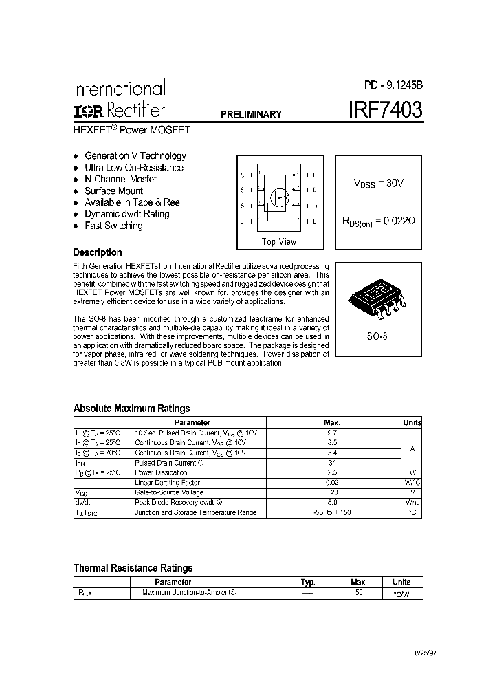 IRF7403_26173.PDF Datasheet