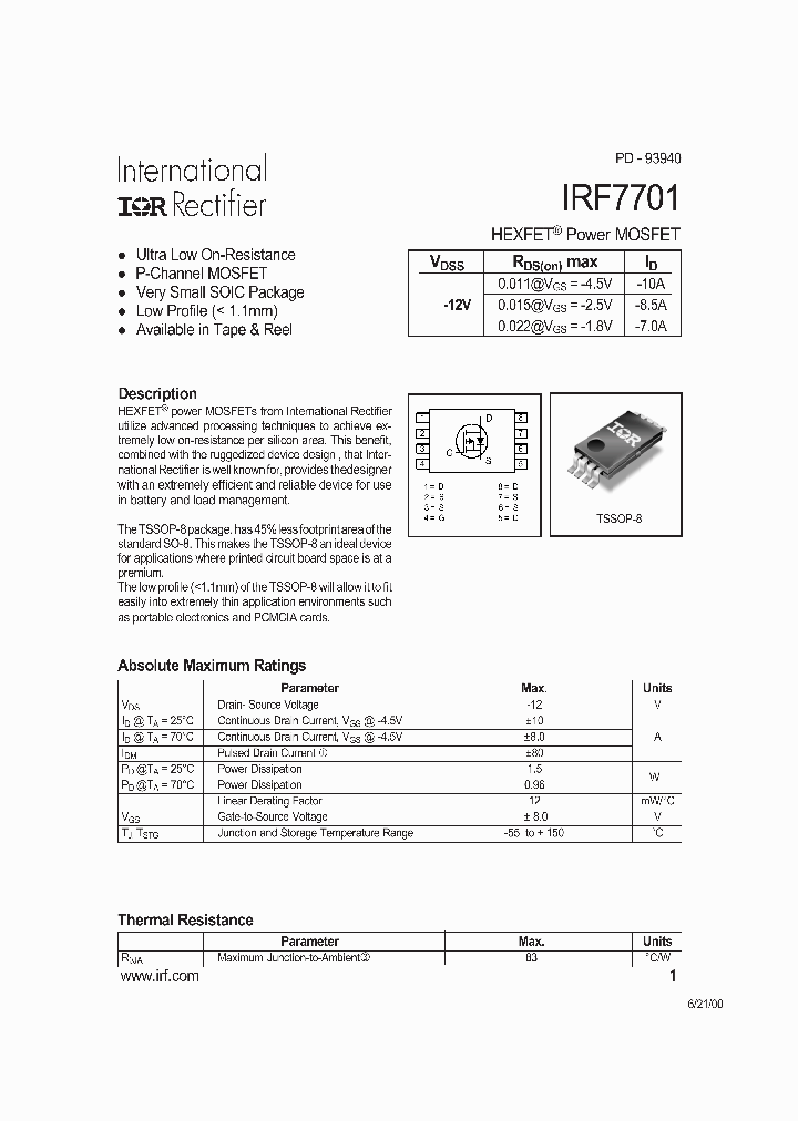 IRF7701_194616.PDF Datasheet