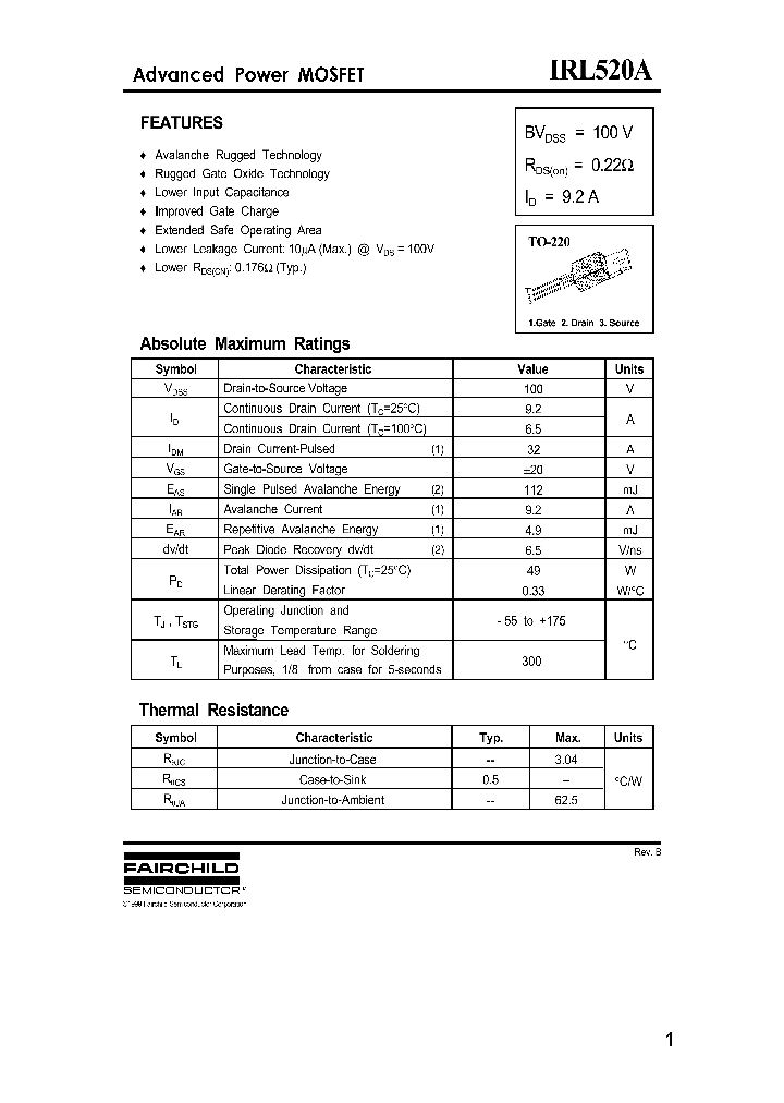 IRL520A_179536.PDF Datasheet