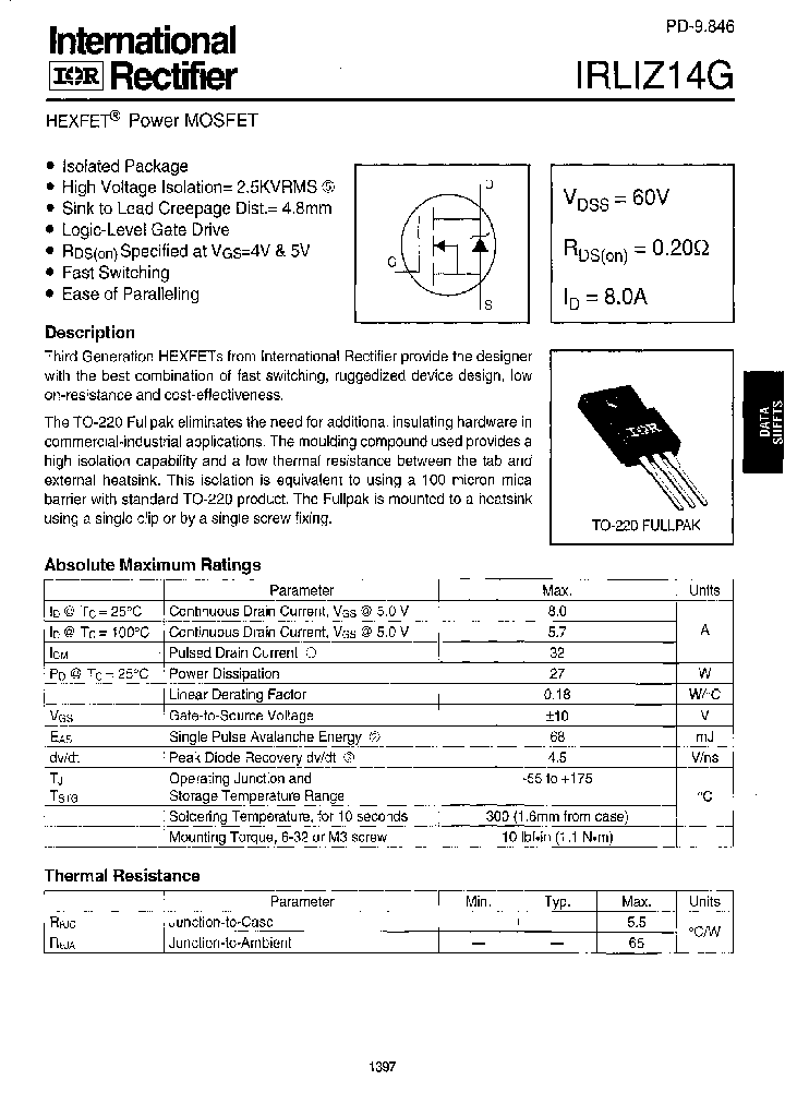 IRLIZ14G_32307.PDF Datasheet
