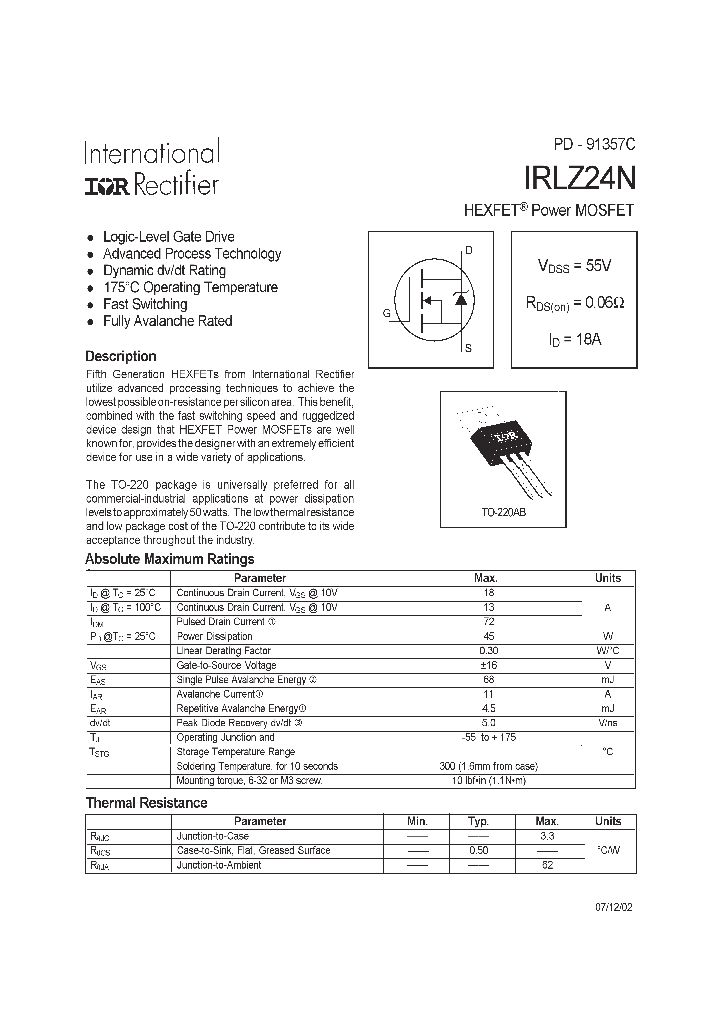 IRLZ24N_193625.PDF Datasheet