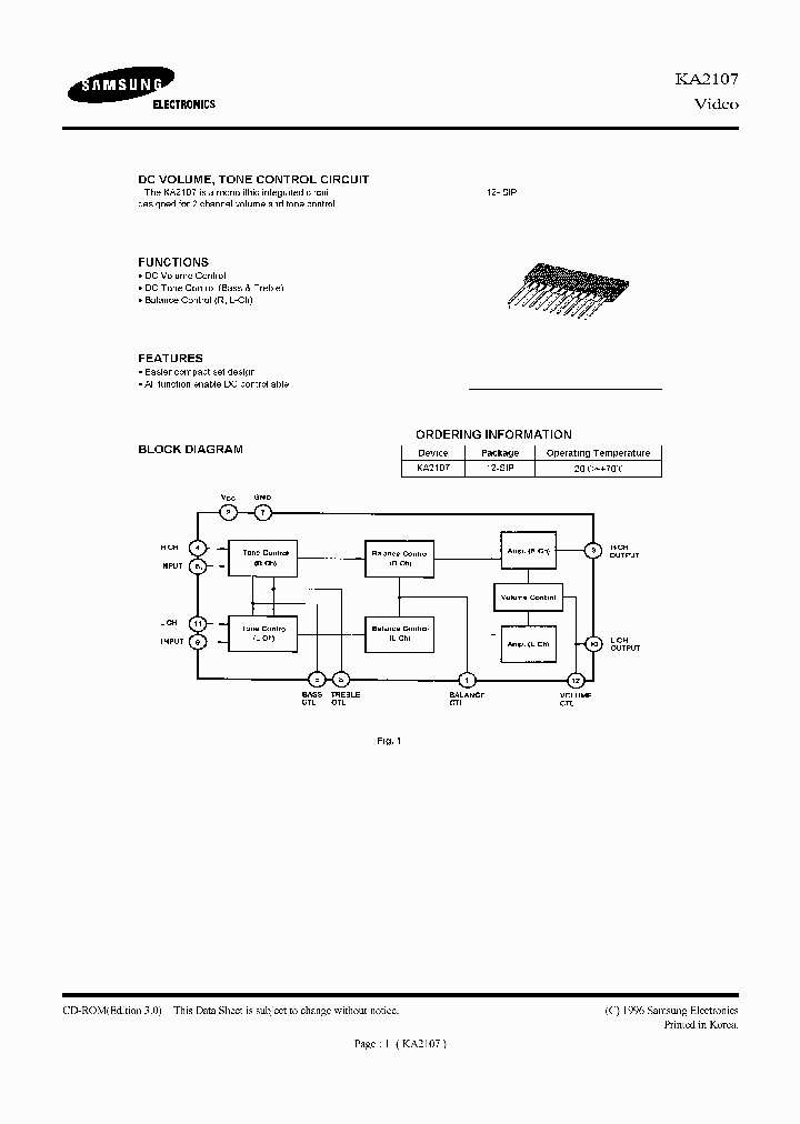 KA2107_106409.PDF Datasheet Download --- IC-ON-LINE