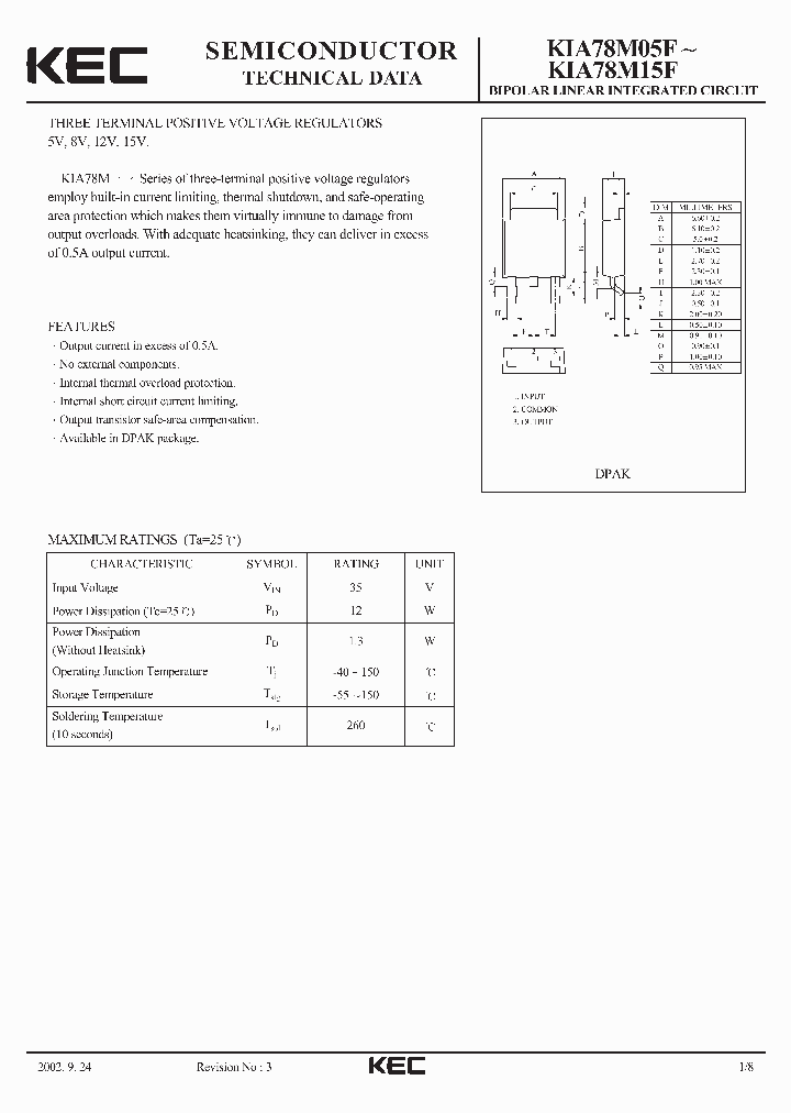 KIA78M12F_10917.PDF Datasheet