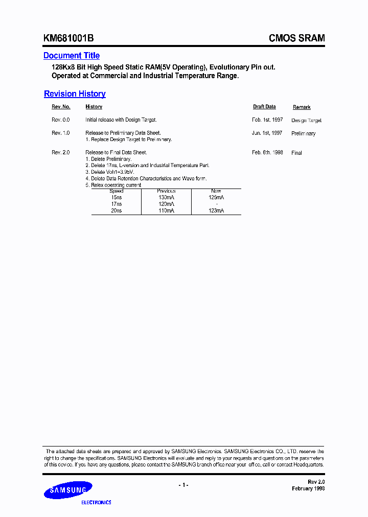 KM681001B_27209.PDF Datasheet