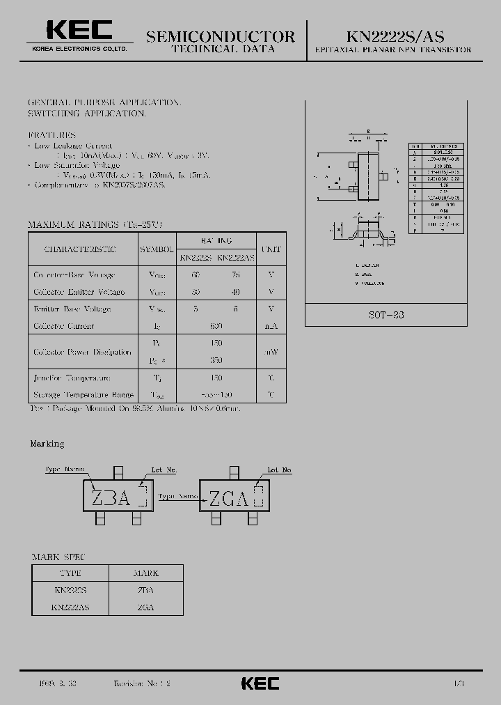 KN2222AS_41283.PDF Datasheet Download