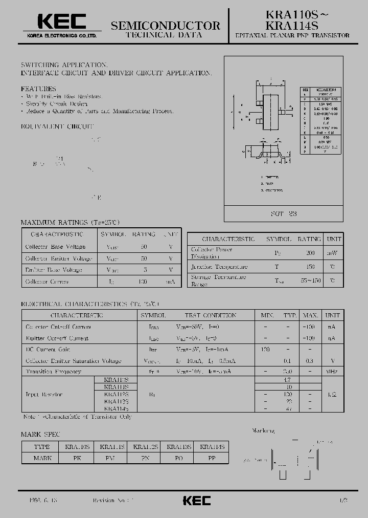 KRA111S_125215.PDF Datasheet