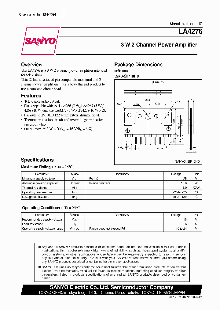 LA4276_187256.PDF Datasheet Download